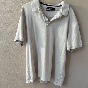 Calvin Klein Men's Off-White Polo Shirt